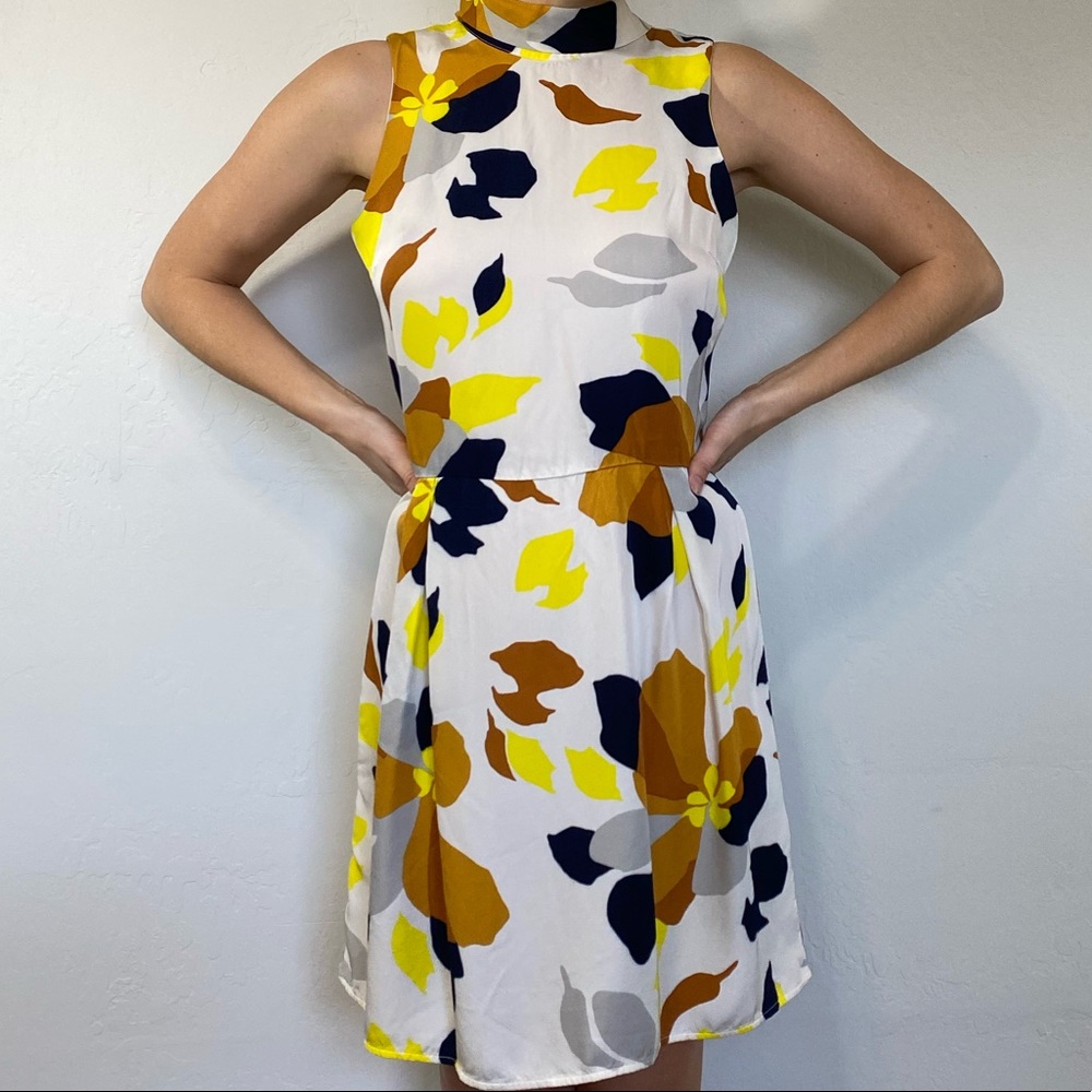 Topshop Abstract Floral Dress - Women’s 4